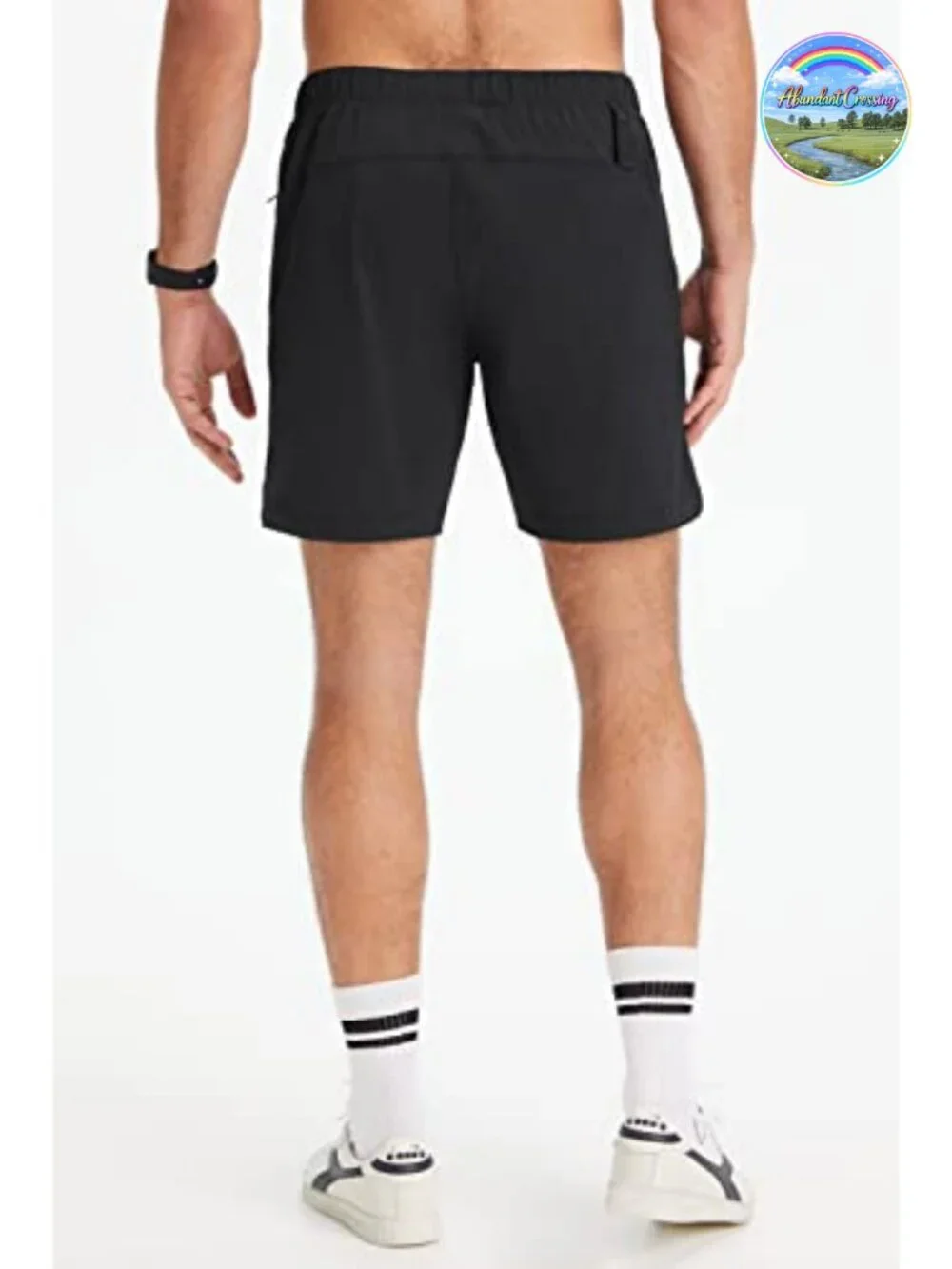 Men's Lined Athletic Shorts Quick-Dry Zip Pocket 7